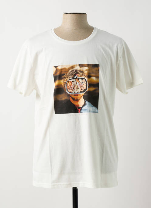 Tricou alb BASK IN THE SUN bărbat