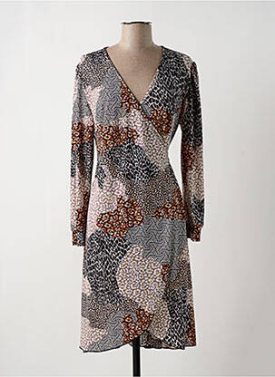 Rochie midi maro MULTIPLES femeie