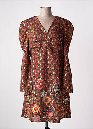 Rochie scurtă mâneci lungi mâneci lungi portocalie MULTIPLES femeie