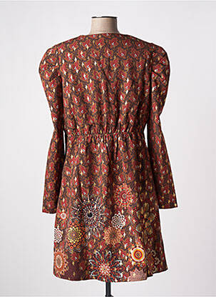 Rochie scurtă mâneci lungi mâneci lungi portocalie MULTIPLES femeie