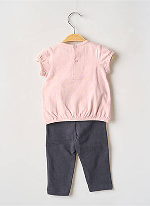 Set pantaloni tip de tricou roz BABY BOL fată