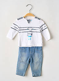 Set pantaloni talie elastică albastru 3 POMMES băiat