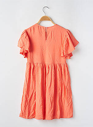 Rochie midi mâneci scurte mâneci scurte portocaliu MINI MOLLY fată