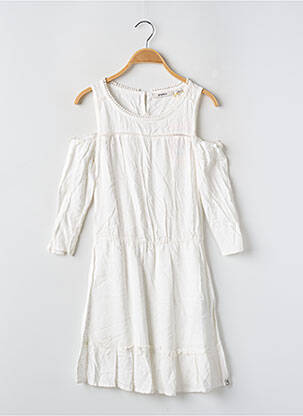 Rochie midi guler rotund mâneci lungi alb GARCIA fată