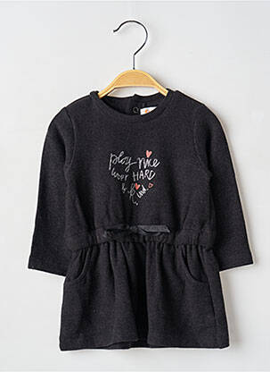 Rochie midi guler rotund mâneci lungi negru BABY BOL fată
