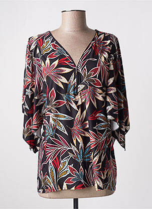 Tricou mâneci 3/4 mâneci 3/4 negru MULTIPLES femeie