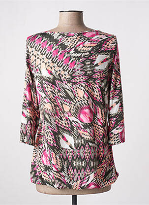 Tricou mâneci 3/4 mâneci 3/4 roz MULTIPLES femeie