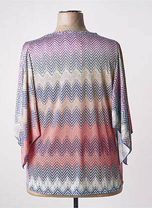 Tricou mâneci 3/4 mâneci 3/4 albastru MULTIPLES femeie