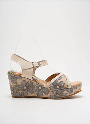 Sandale/Pantofi decupați bej KADANCIA femeie