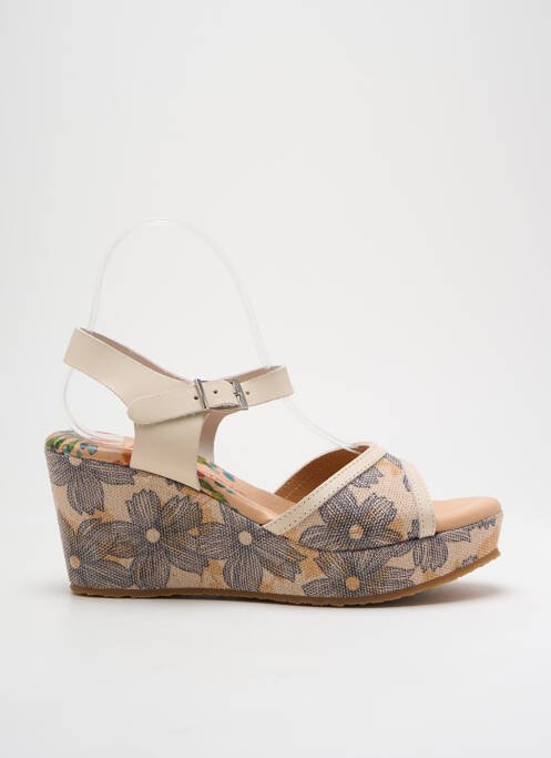 Sandale/Pantofi decupați bej KADANCIA femeie