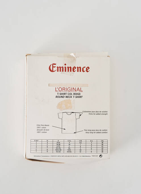 Tricou alb EMINENCE bărbat