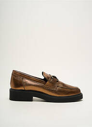 Mocasini material neted toc de 4 la 6 cm maro HIRICA femme