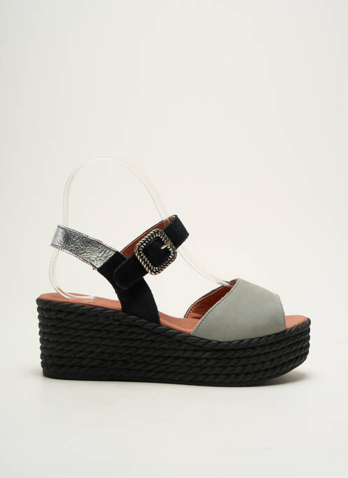 Sandale/Pantofi decupați gri HIRICA femeie