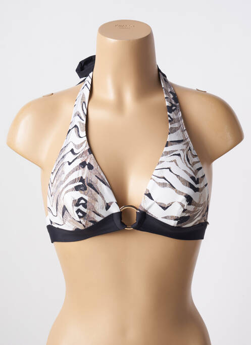 Sutien de costum de baie elasticitate top triunghiuri bej AUBADE femme