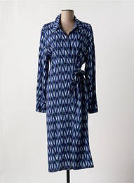 Rochie midi mâneci lungi mâneci lungi albastru PAZ TORRAS femme