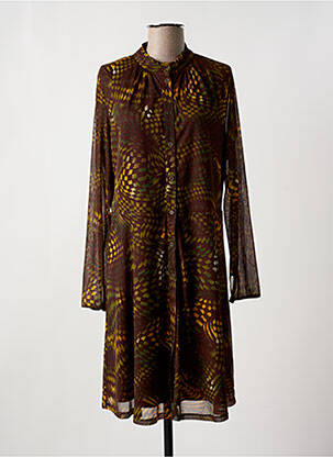 Rochie midi maro SANDWICH femeie