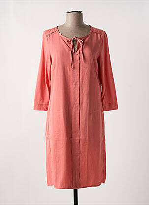 Rochie midi mâneci 3/4 mâneci 3/4 roz SANDWICH femeie