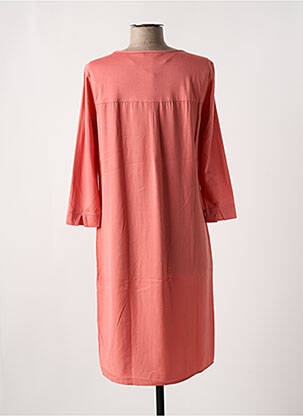 Rochie midi mâneci 3/4 mâneci 3/4 roz SANDWICH femeie