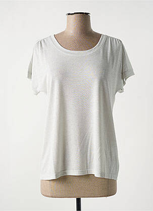 Tricou elasticitate mâneci scurte argintiu EPINE & NOISETTE femeie
