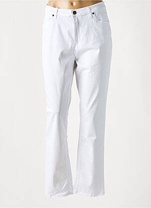 Pantalon drept elasticitate mărime normală alb LCDN femeie