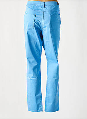 Pantalon slim țesătură poplin mărime normală albastru LCDN femeie