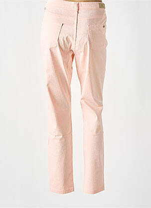 Pantalon slim țesătură poplin mărime normală roz LCDN femeie