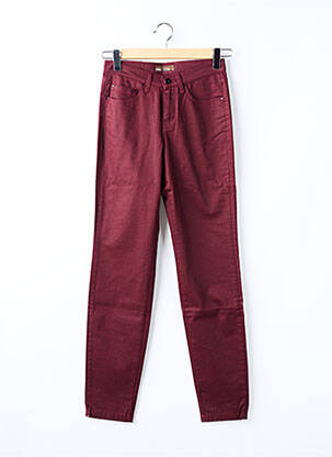 Pantalon slim elasticitate mărime normală roșu LCDN femeie