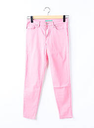 Pantalon slim țesătură poplin mărime normală roz LCDN femme
