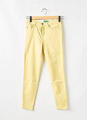 Pantalon slim galben LCDN femeie