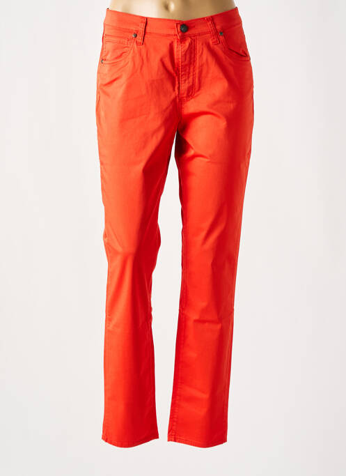 Pantalon drept portocaliu LCDN femeie