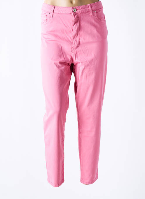 Pantalon slim roz LCDN femeie