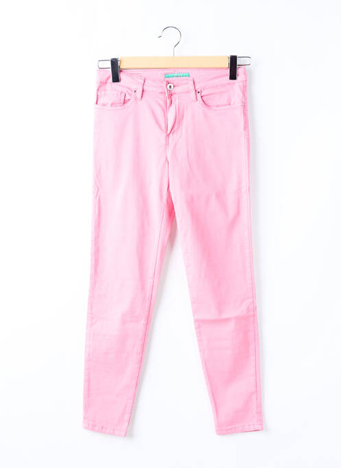 Pantalon slim roz LCDN femeie