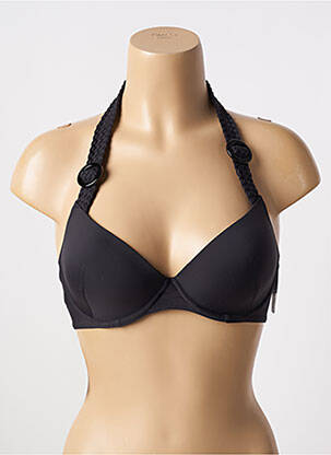 Sutien de costum de baie elasticitate top sutien push-up negru AUBADE femeie