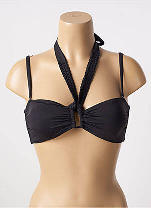 Sutien de costum de baie elasticitate sutien cu susținere înaltă și burete detașabil negru AUBADE femeie