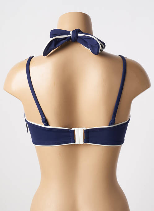 Sutien de costum de baie elasticitate sutien cu susținere înaltă și burete detașabil albastru închis AUBADE femme