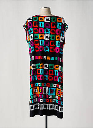Rochie midi mâneci scurte mâneci scurte negru HAJO femeie