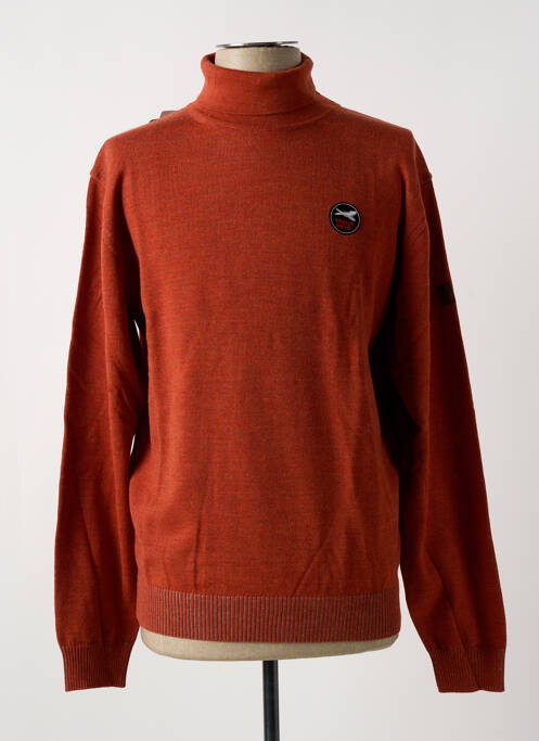 Pulover cu guler înalt portocaliu HAJO bărbat