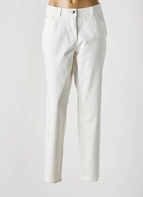 Pantalon slim alb BARBARA LEBEK femeie