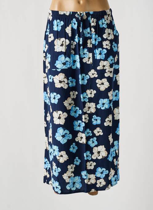 Fustă lungă albastru QUATRE VINGT JOURS femeie