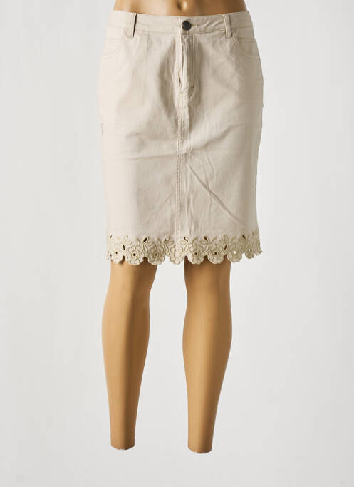 Fustă midi bej AZAY femeie