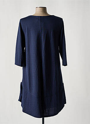 Rochie scurtă mâneci 3/4 mâneci 3/4 albastru G!OZE femeie