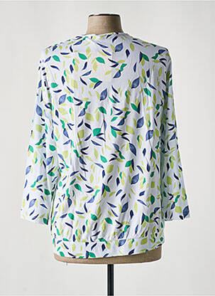 Tricou imprimeu fantezie mâneci 3/4 verde MICHA femeie
