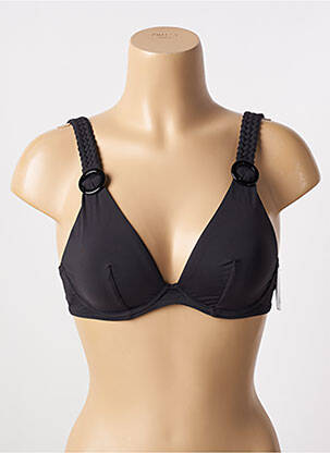 Sutien de costum de baie elasticitate sutien balconet cu decolteu înalt negru AUBADE femeie