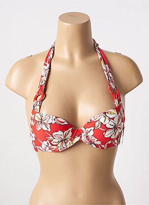 Sutien de costum de baie bretele elastice top sutien push-up portocalie AUBADE femeie
