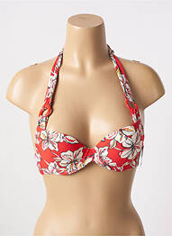 Sutien de costum de baie bretele elastice top sutien push-up portocaliu AUBADE femme