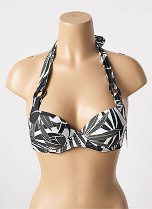Sutien de costum de baie bretele elastice top sutien push-up verde AUBADE femeie