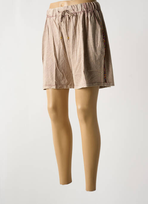 Șort maro GOLD SILVER femeie