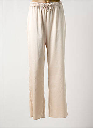 Pantalon larg bej RINASCIMENTO femeie