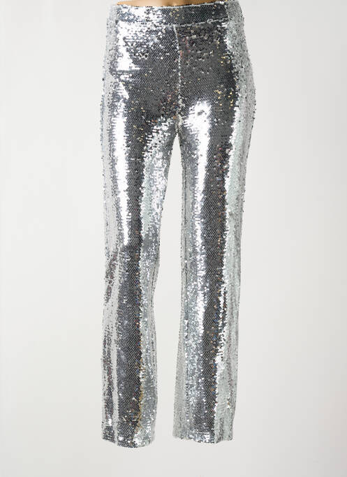 Pantalon drept argintiu EXQUISS'S femeie