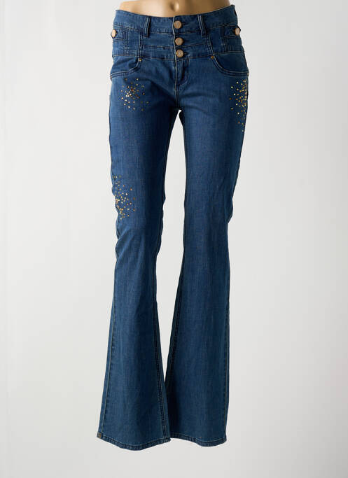 Blugi cu croială evazată albastru LESLIE femeie